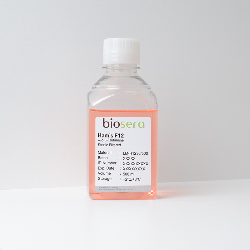 Ham's F12 w/o L-Glutamine - 500ml