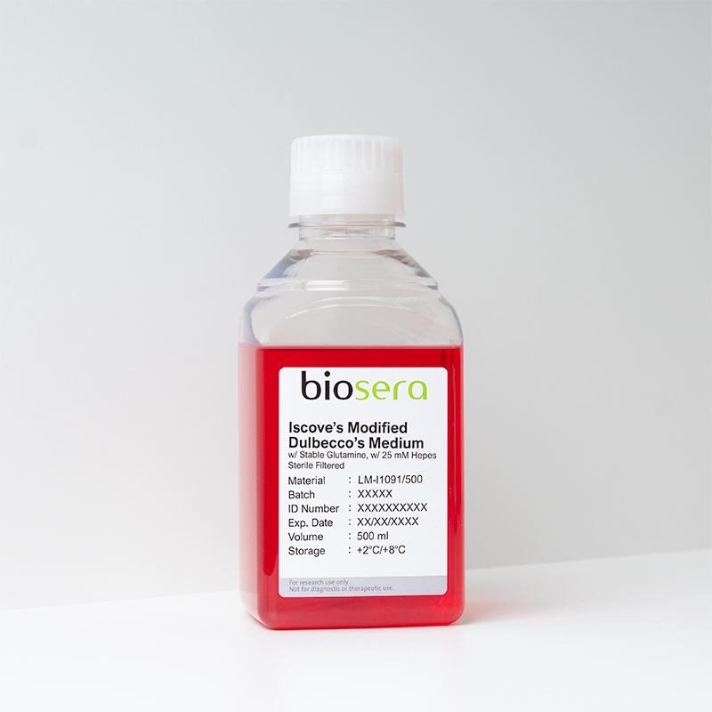 IMDM w/ stable Glutamine w/ 25mM Hepes - 500ml