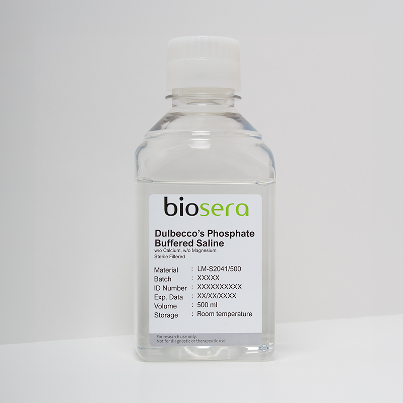 Dulbecco's Phosphate Buffered Saline w/o Calcium w/o Magnesium - 1000ml