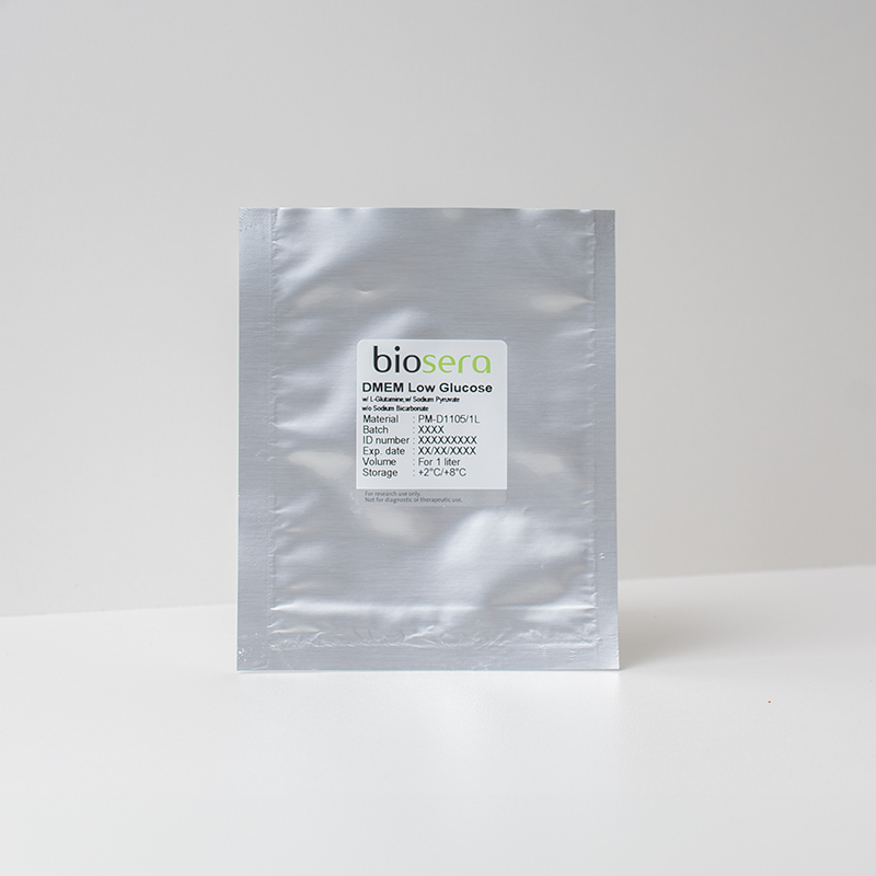 DMEM Low Glucose w/ L-Glutamine  w/o Sodium Bicarbonate w/ Sodium Pyruvate - For 50L