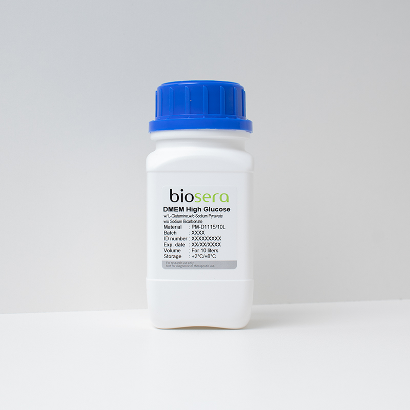 DMEM High Glucose w/ L-Glutamine  w/o Sodium Bicarbonate w/o Sodium Pyruvate - For 10L