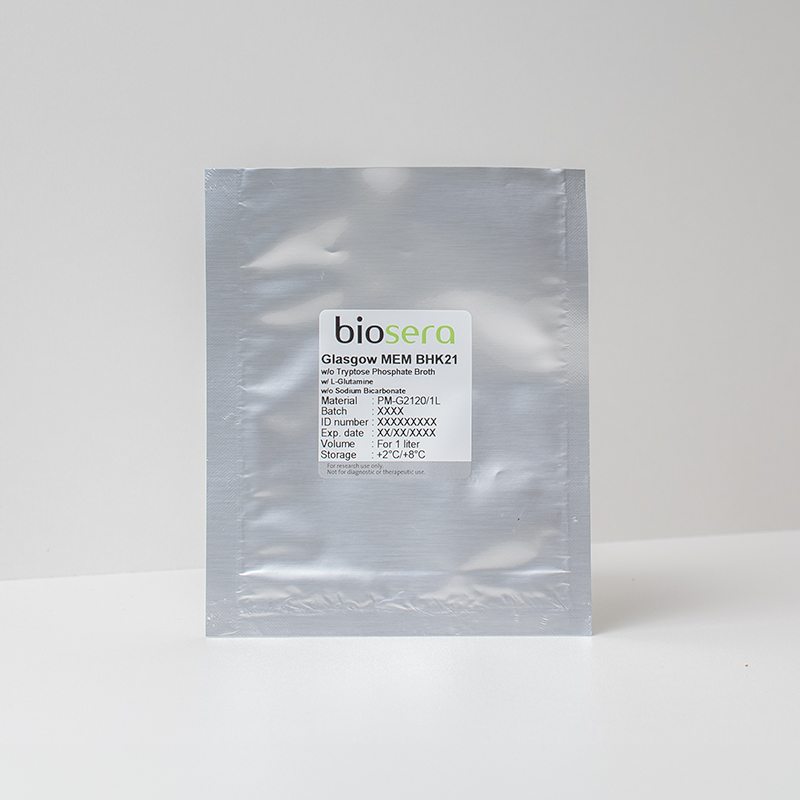 Glasgow MEM BHK21 w/ L-Glutamine w/o Sodium Bicarbonate w/o Tryptose Phosphate Broth - For 10L
