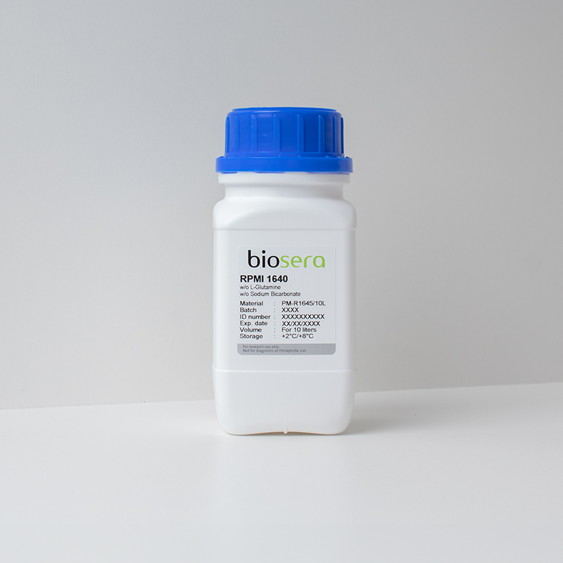 RPMI 1640 w/o L-Glutamine w/o Sodium Bicarbonate - For 10L