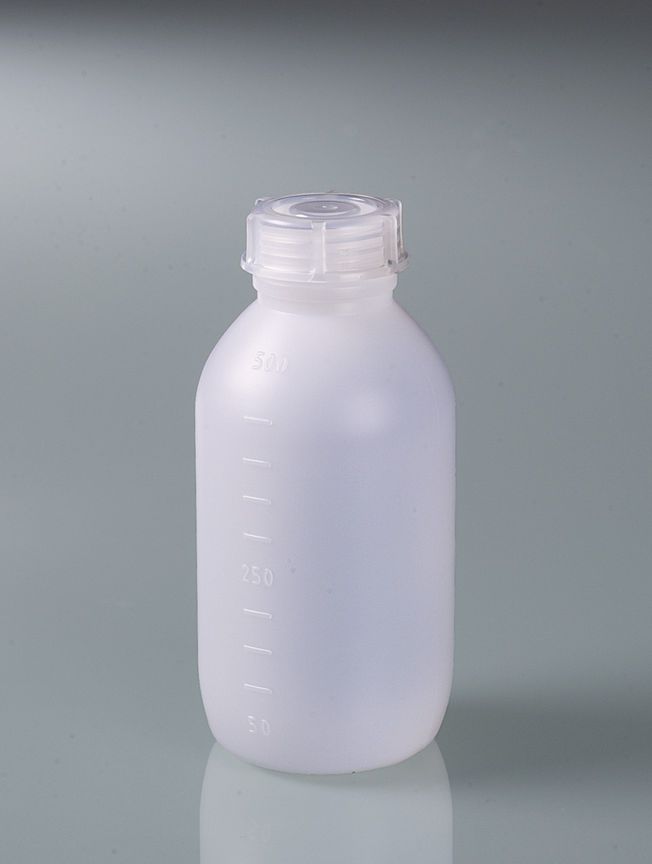 Multi-Bottle w/ graduation, HDPE, 500 ml, w/ cap