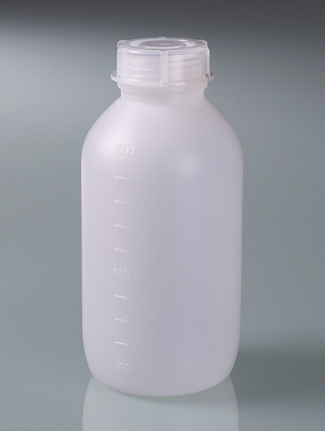 Multi-Bottle w/ graduation, HDPE, 1000 ml, w/ cap