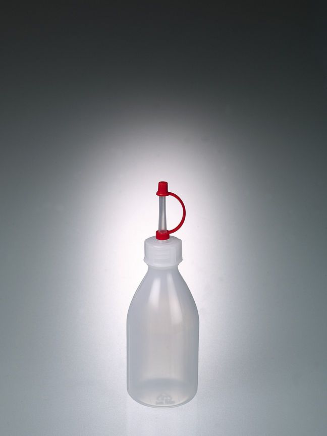 Dropping bottle, LDPE, 100 ml, w/ captive cap
