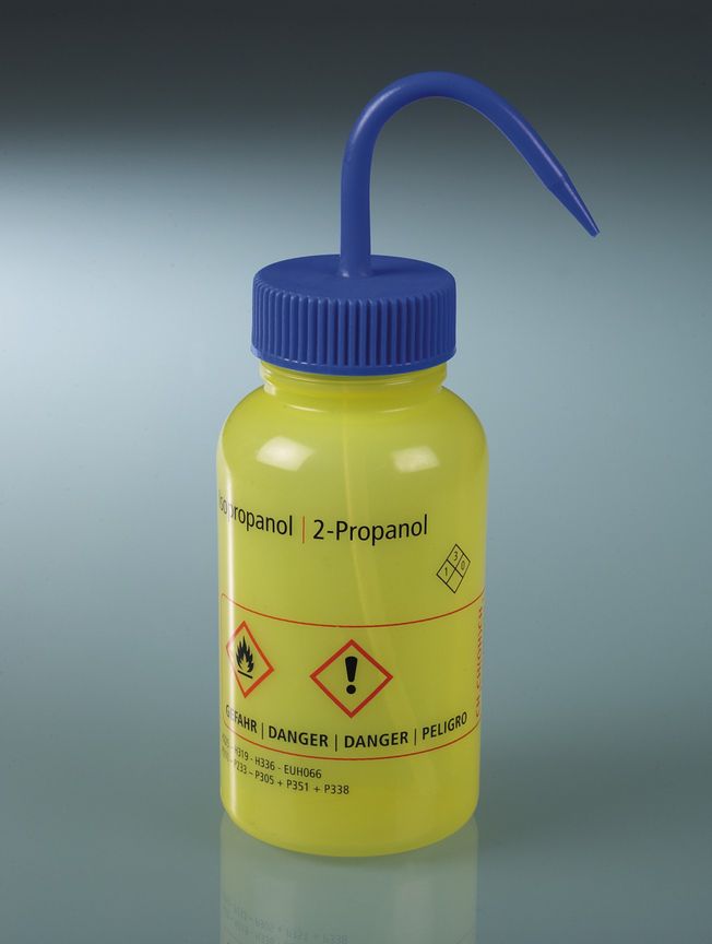 Wide-necked wash bottle "isopropanol", 500 ml