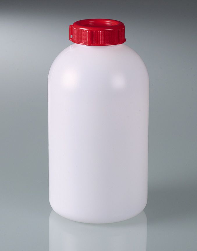 Sealable wn bottle, HDPE, 2000ml, 230x120mm, w/cap