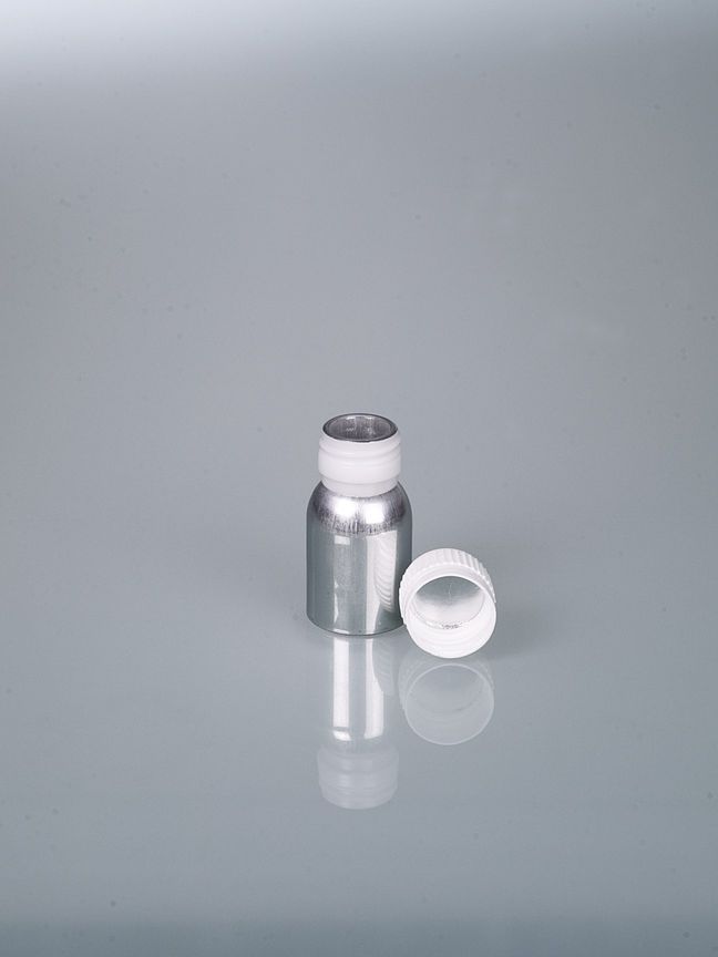 Aluminium bottle, AL 99.5, 38 ml w/ cap