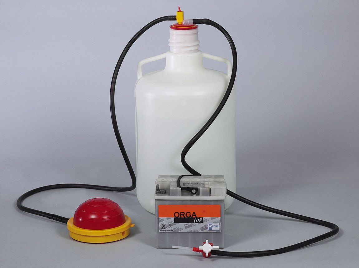 OTAL battery foot pump, PP/PVC, tube Ø 12 mm