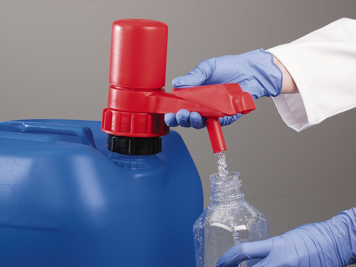 Pump-it canister pump, PP/FKM, pump cap. 8 l/min