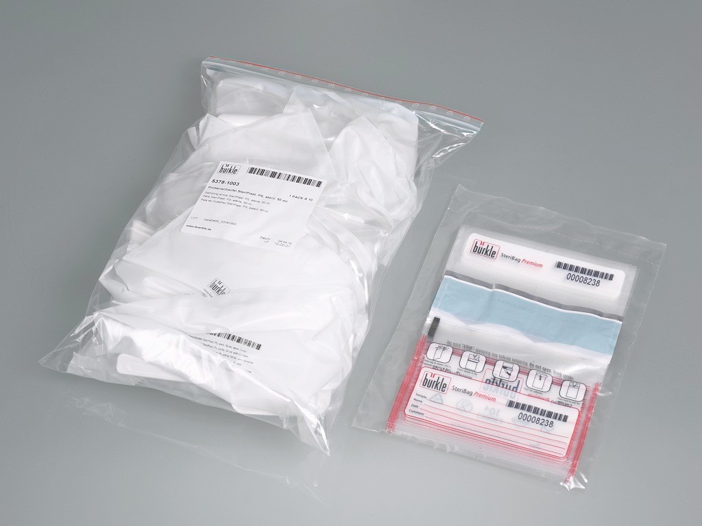 Kit, sterile sampl., scoop + bag for 10 samples