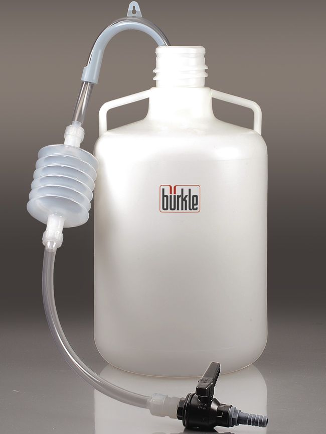 Siphon with stopcok, LDPE/PVC, 100 cm, 9 l/min