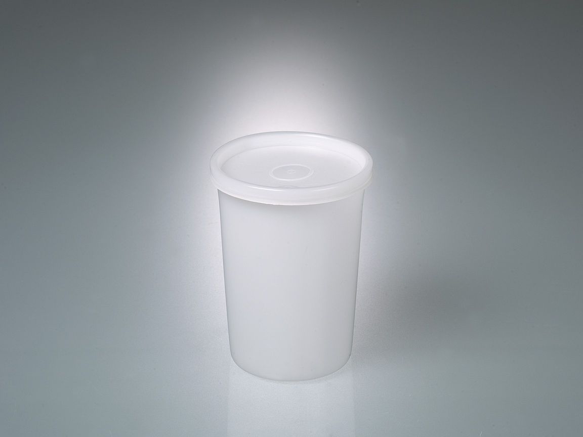 All-purpose box round, PE, 500ml, stackable, w/cap
