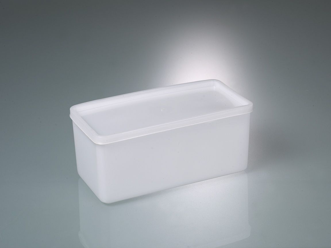 All-purpose box square, PE, 1500ml, L:208mm, w/cap