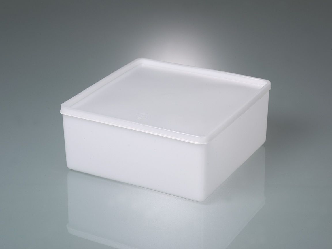 All-purpose box square, PE, 3200ml, L:208mm, w/cap