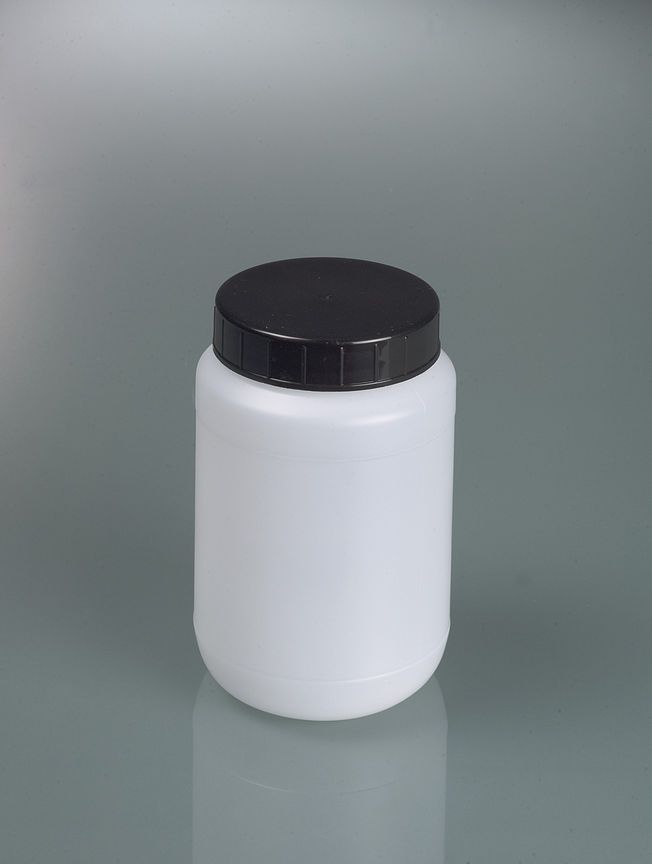 Wide-necked box round, HDPE, 500ml, Ø 80, w/cap