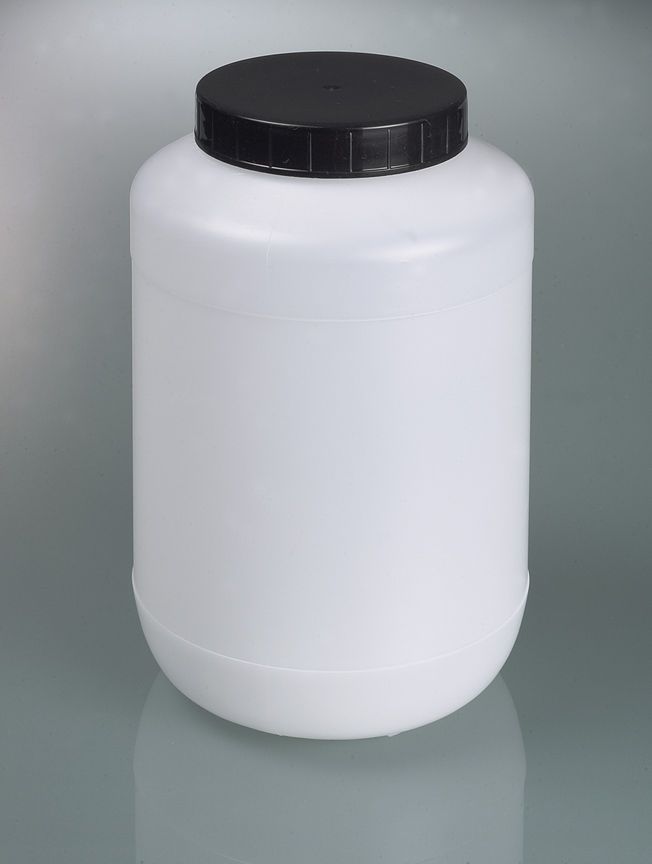 Wide-necked box round, HDPE, 2000ml, Ø126mm, w/cap