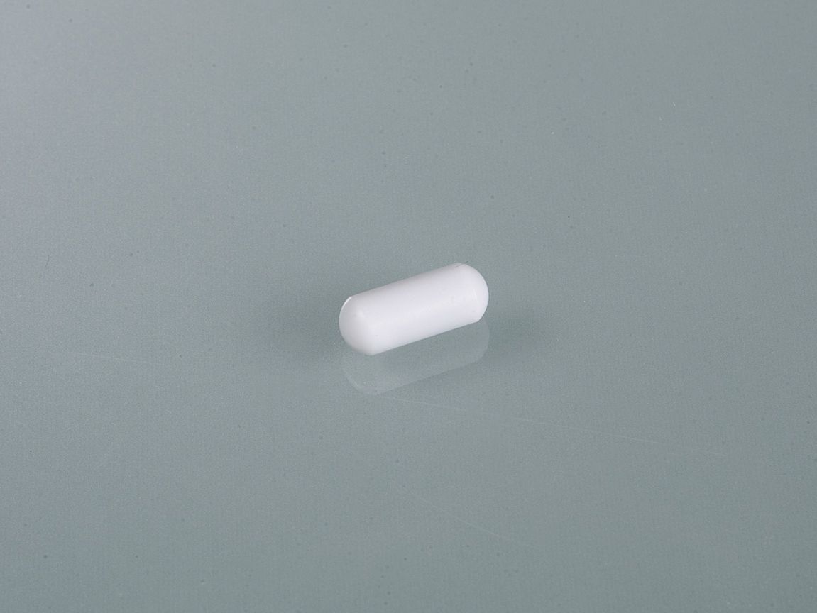 Magnetic stirring bar, PTFE, cylindr., LxØ 15x6 mm