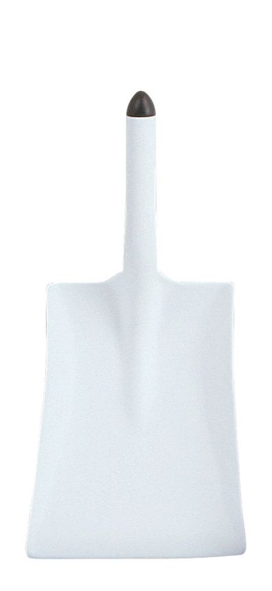 Hand scoop for foodstuffs, PP white, LxW 32x25 cm