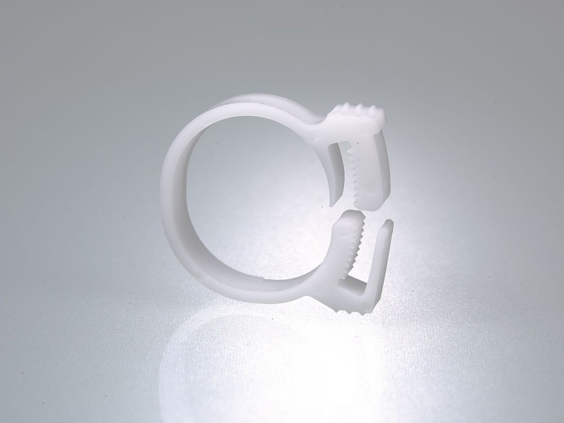 Hose clip POM, for hose-Ø23-25mm, 10pcs
