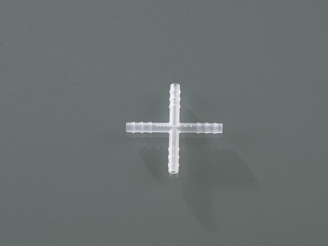 Four-way connector, PP, for Ø3-5mm, cyl., 10pcs