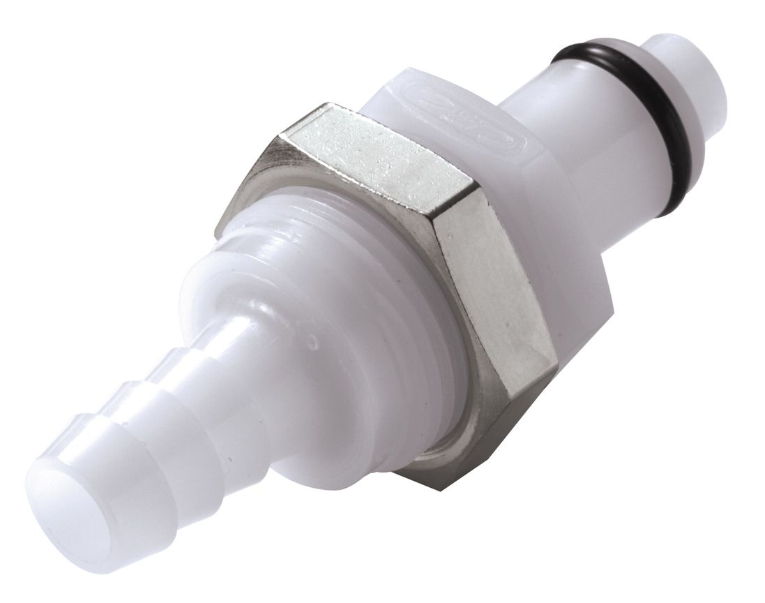 Lynkobling, POM, han, m.  ventil, b-h, Ø8mm