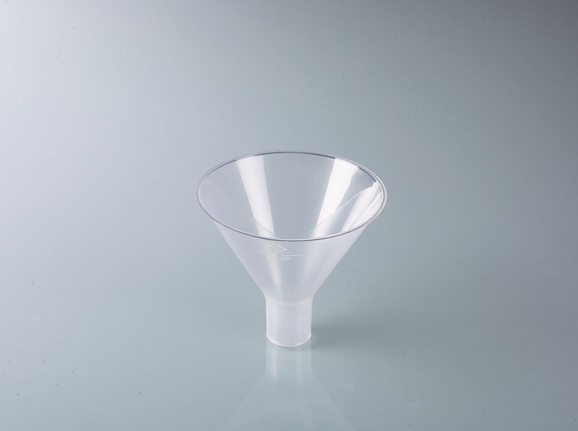 Powder funnel, PP, outer-Ø 100, outlet-Ø 22