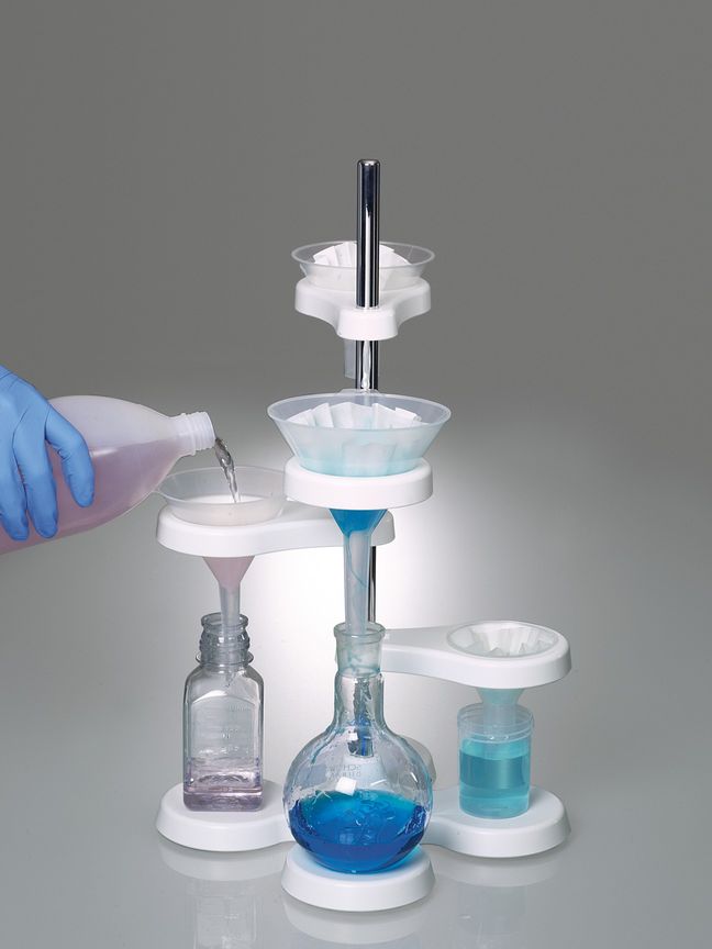 Funnel stand for four funnels, for Ø 40-180