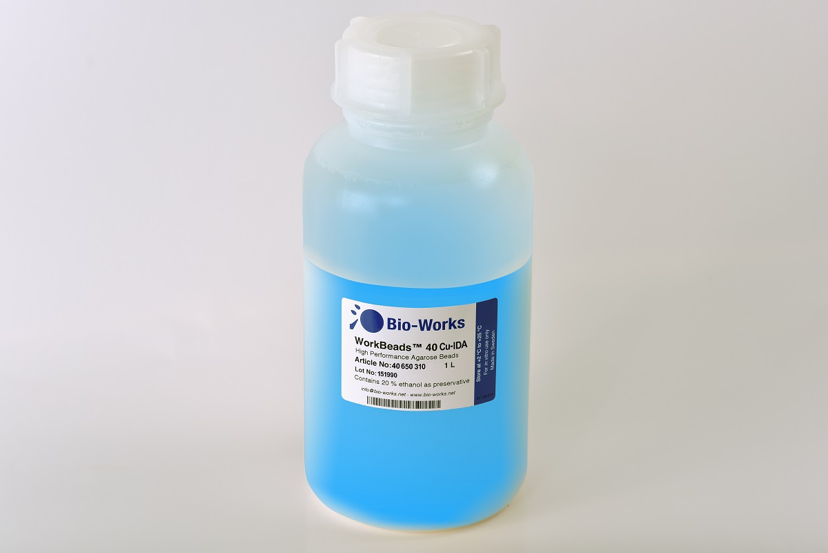 WorkBeads resin 40 Cu-IDA, 1 L