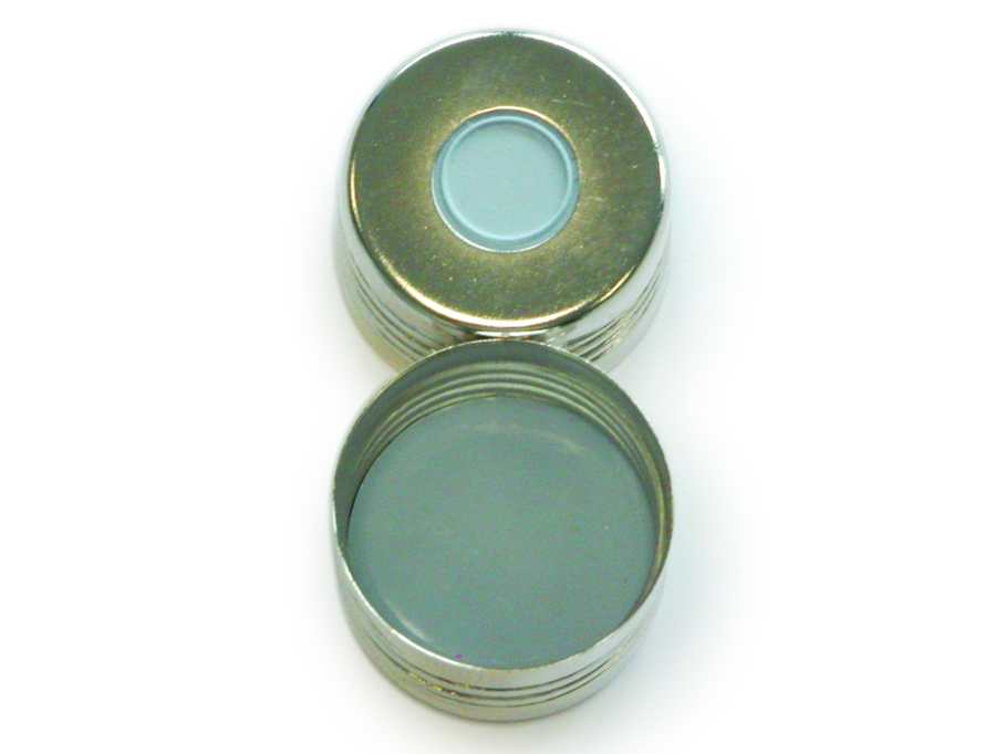 Skruelåg 18mm, magn, ST, HS, PTFE/Butyl, 125stk