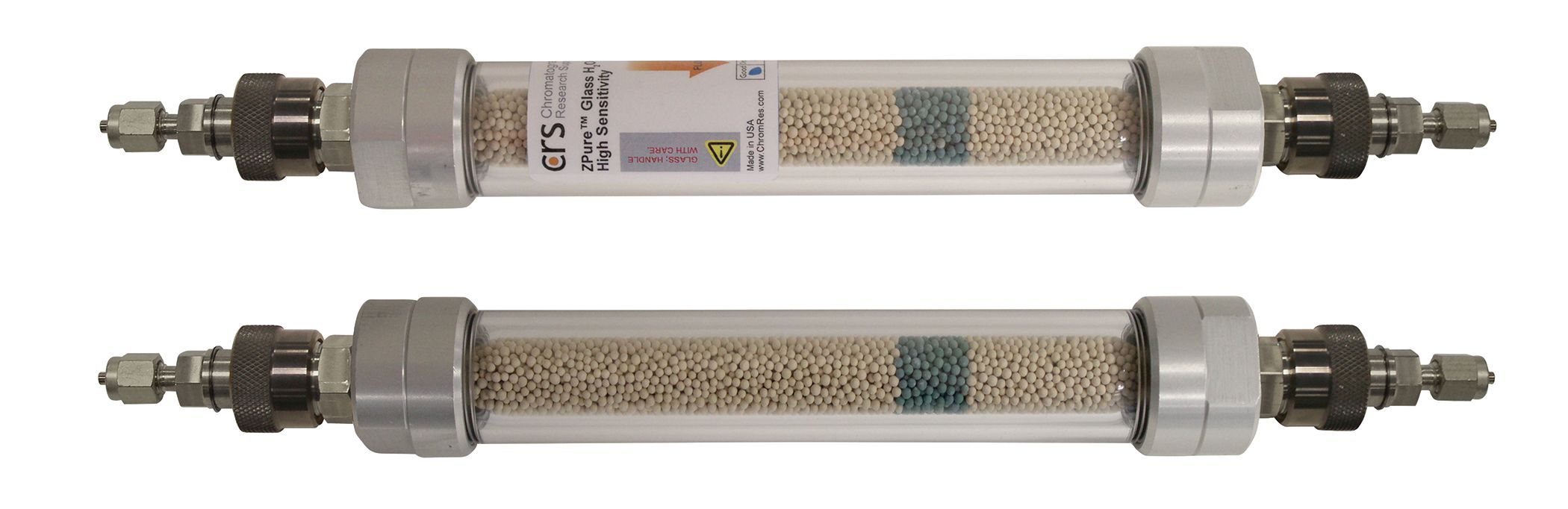 ZPure Glass H2O HSMI Filter, 1/8" SS QC Fittings