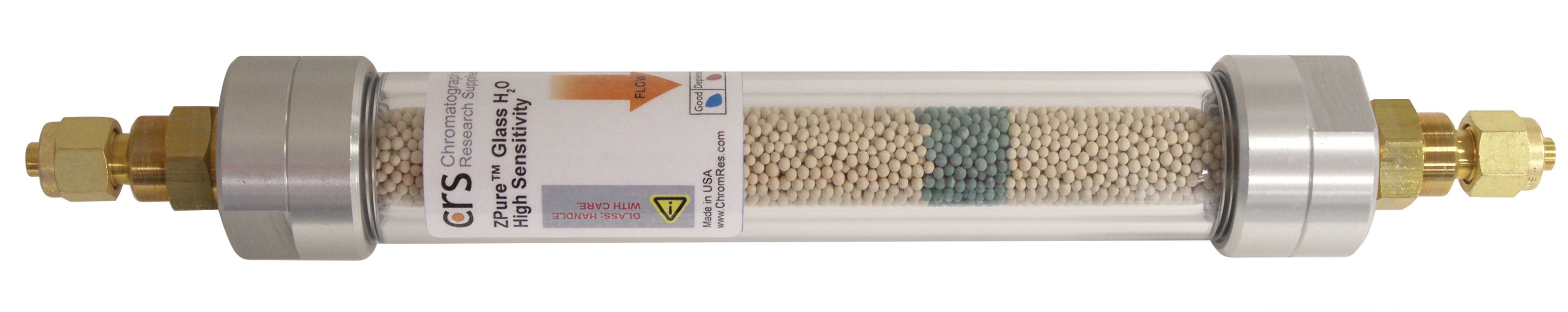 ZPure Glass H2O HSMI Filter, 1/4" Brass Fittings