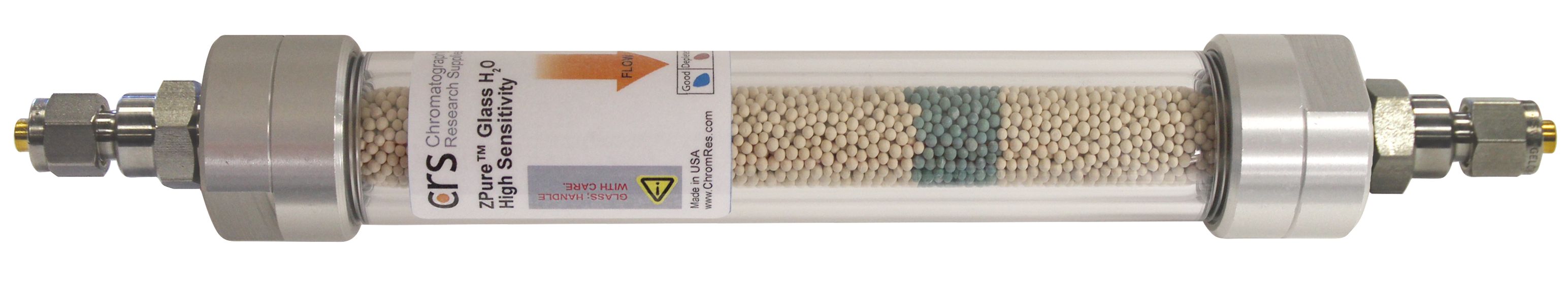 ZPure Glass H2O HSMI Filter, 1/4" SS Fittings