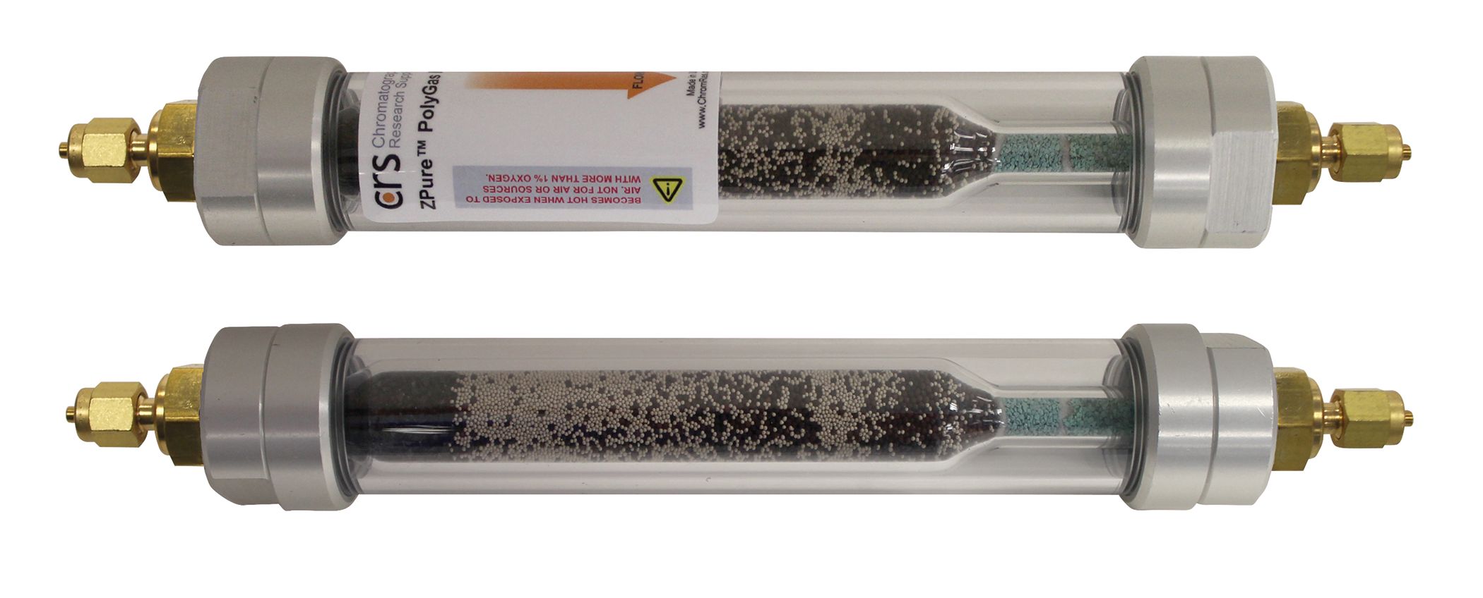 ZPure Glass PolyGas I pur, 1/8", Brass Fittings