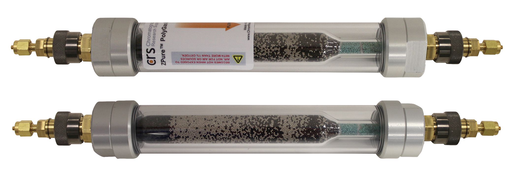 ZPure Glass PolyGas I pur, 1/8", Brass QC