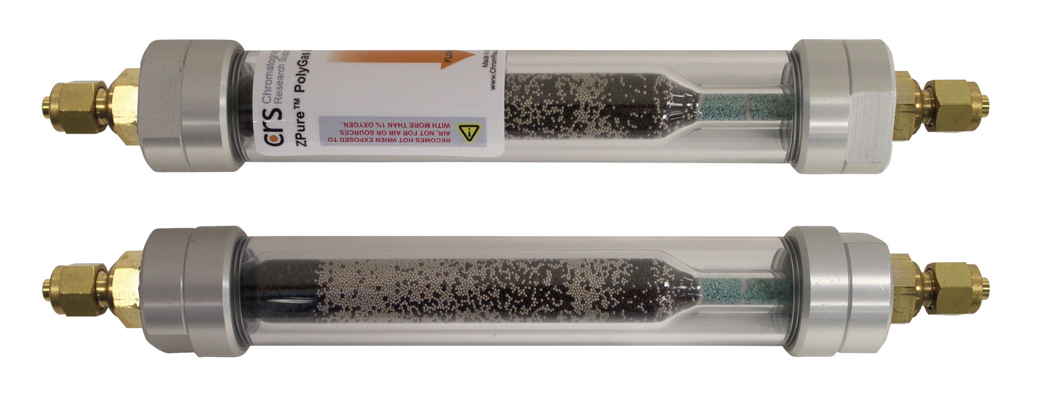 ZPure Glass PolyGas I pur, 1/4", Brass Fittings