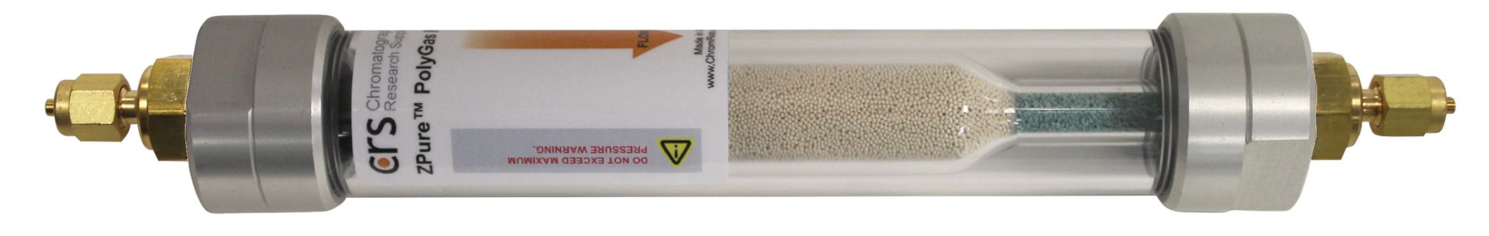 ZPure Glass PolyGas II pur, 1/8", Brass Fittings