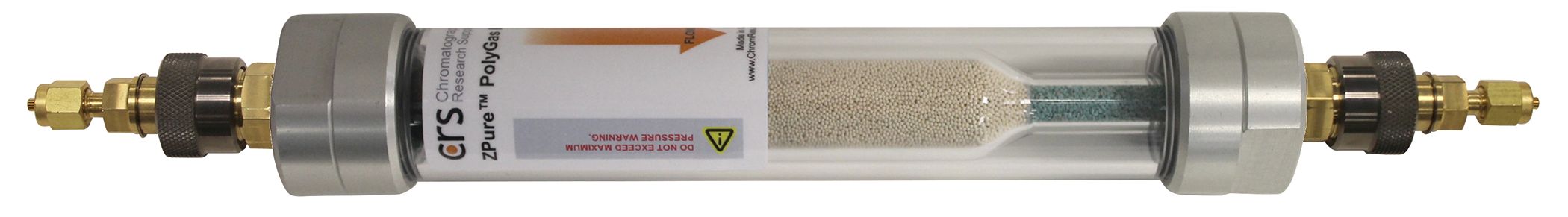 ZPure Glass PolyGas II pur, 1/8", Brass QC