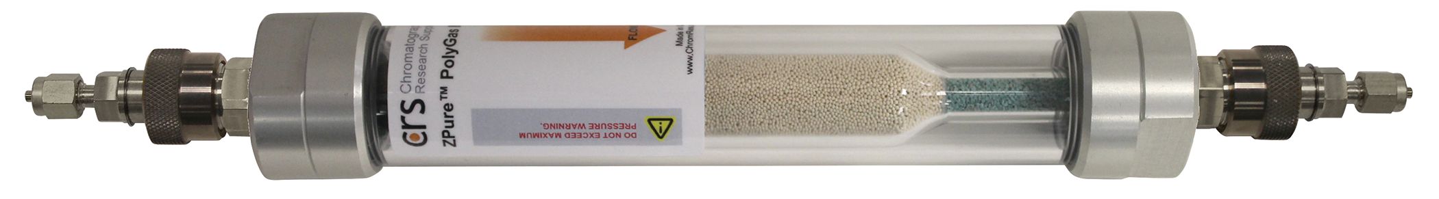 ZPure Glass PolyGas II pur, 1/8", SS QC Fittings