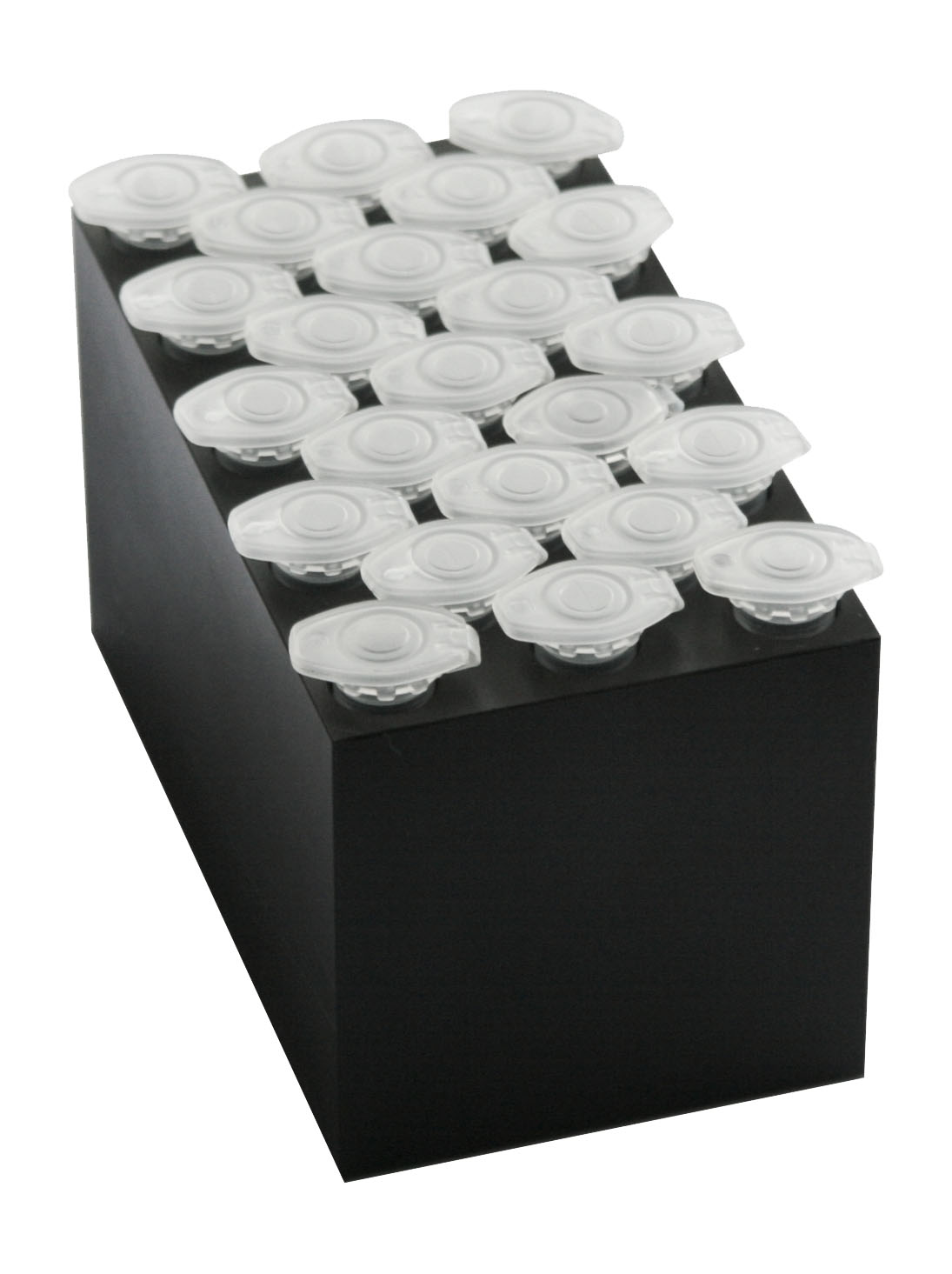 Block with 23 holes for 1.5 ml tubes, conical, for