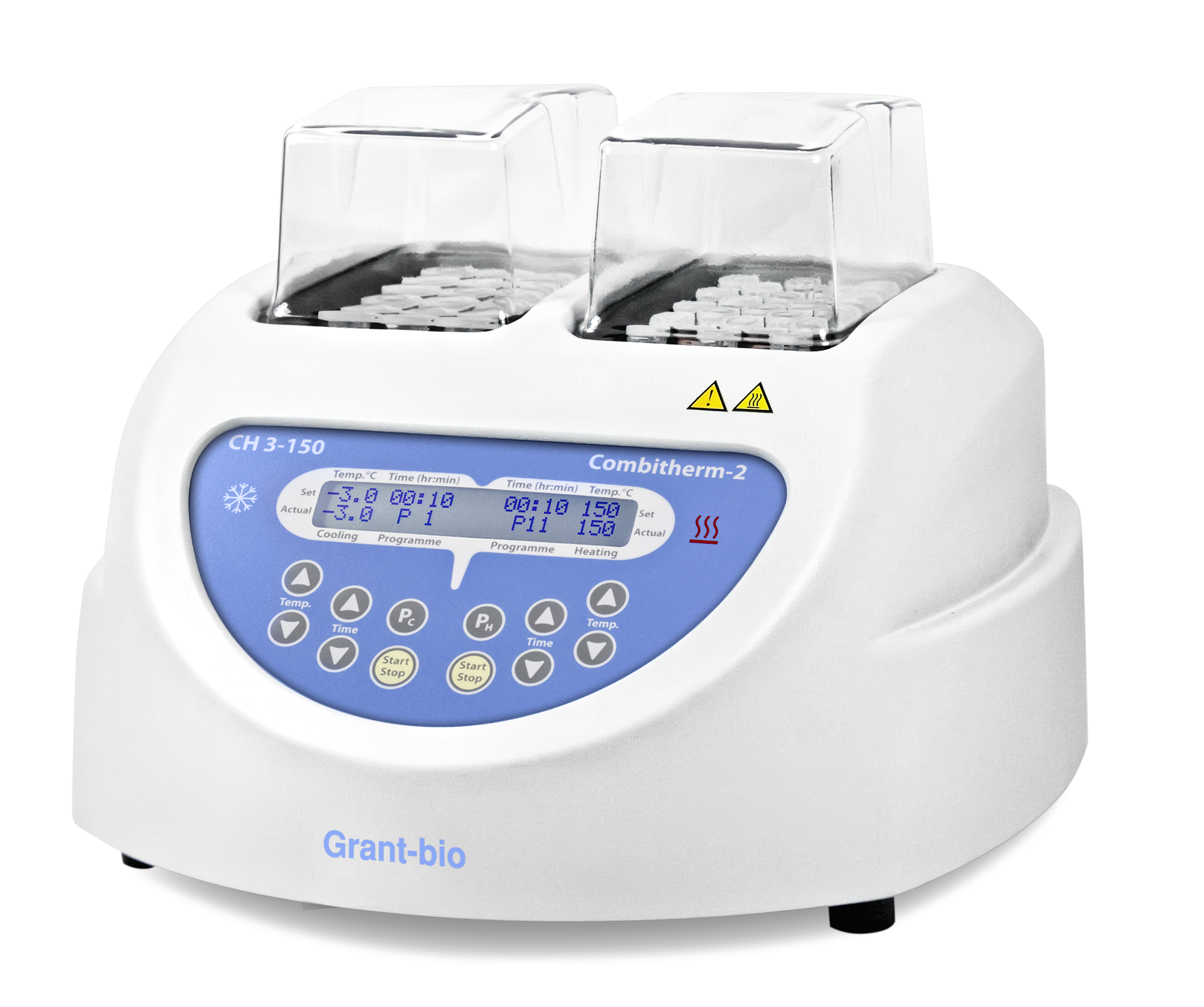 Digital dry block heater and cooler. -3°C to +150°