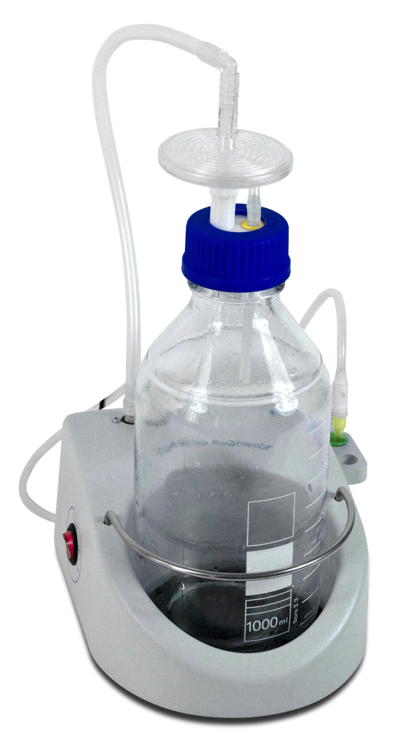 Aspirator all in one, integrated pump, trap flask