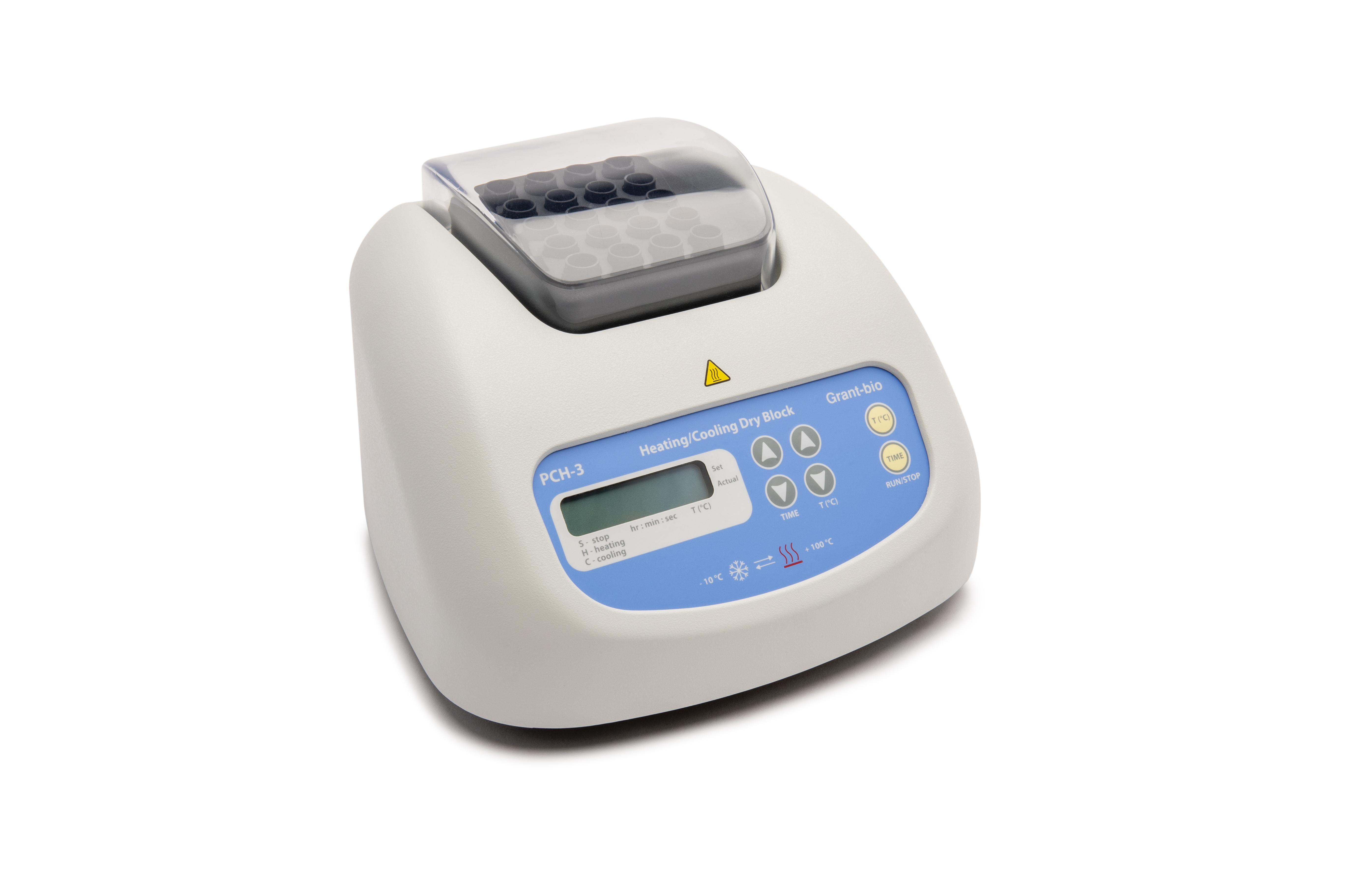 Dry-block heater/cooler for 20 x 2.0ml microtubes