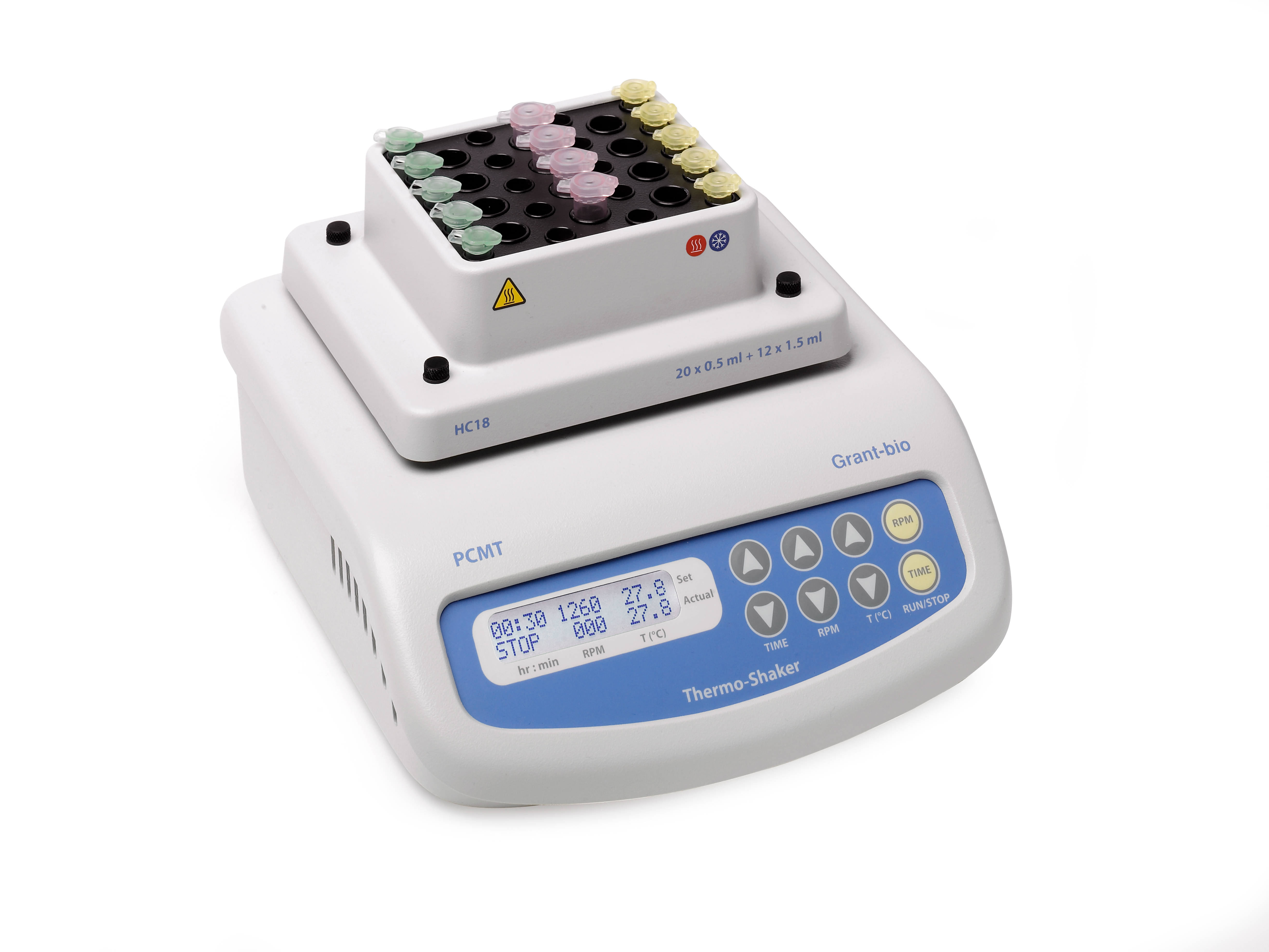 Thermoshaker heating/cooling for microtubes and PC