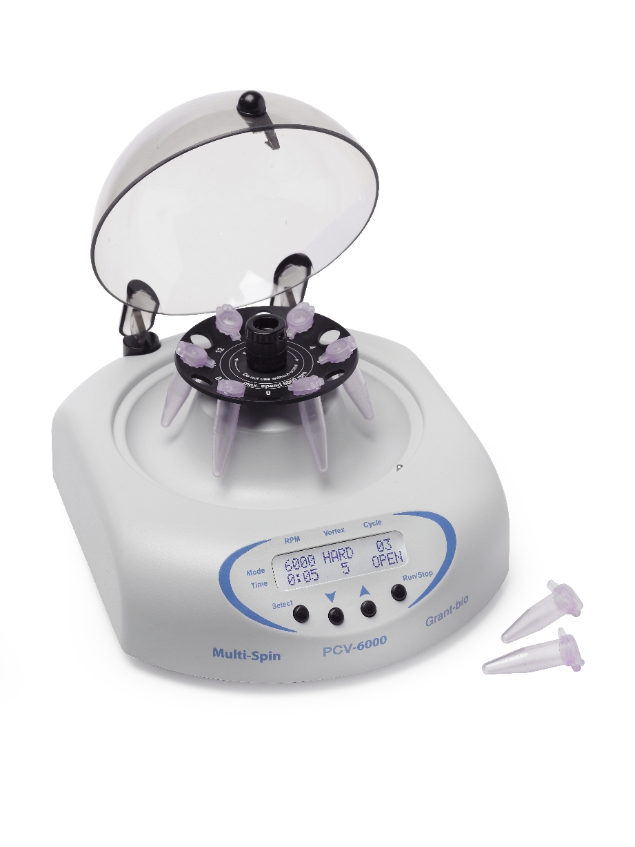 Microcentrifuge/vortex Multi-spin™ to 6000 rpm, pr