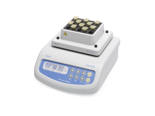 Thermoshaker heating for microtubes and pcr plates
