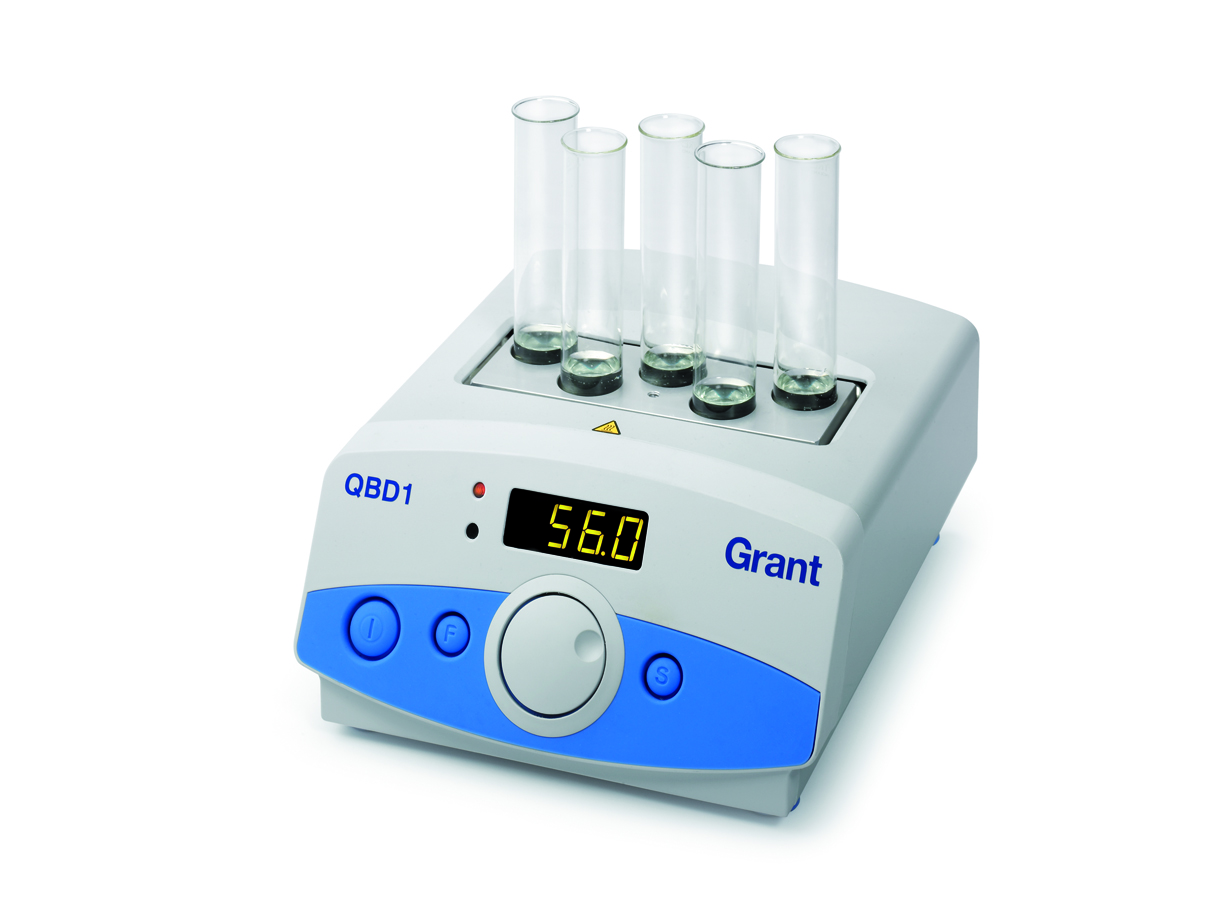 Dry block heater digital ambient +5 to 130°C holds