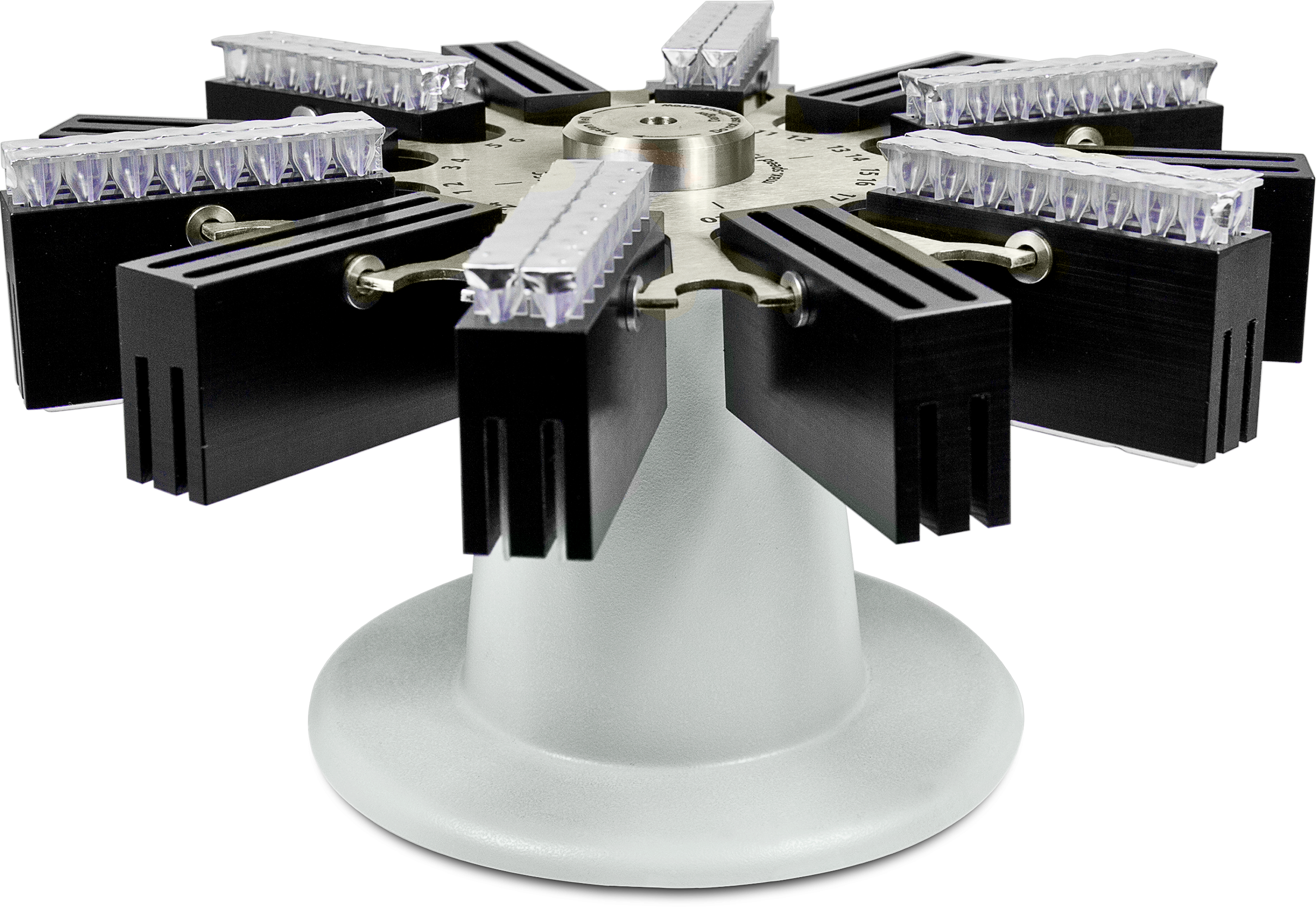 Rotor for 24 gel-cards. Blood group serology testi