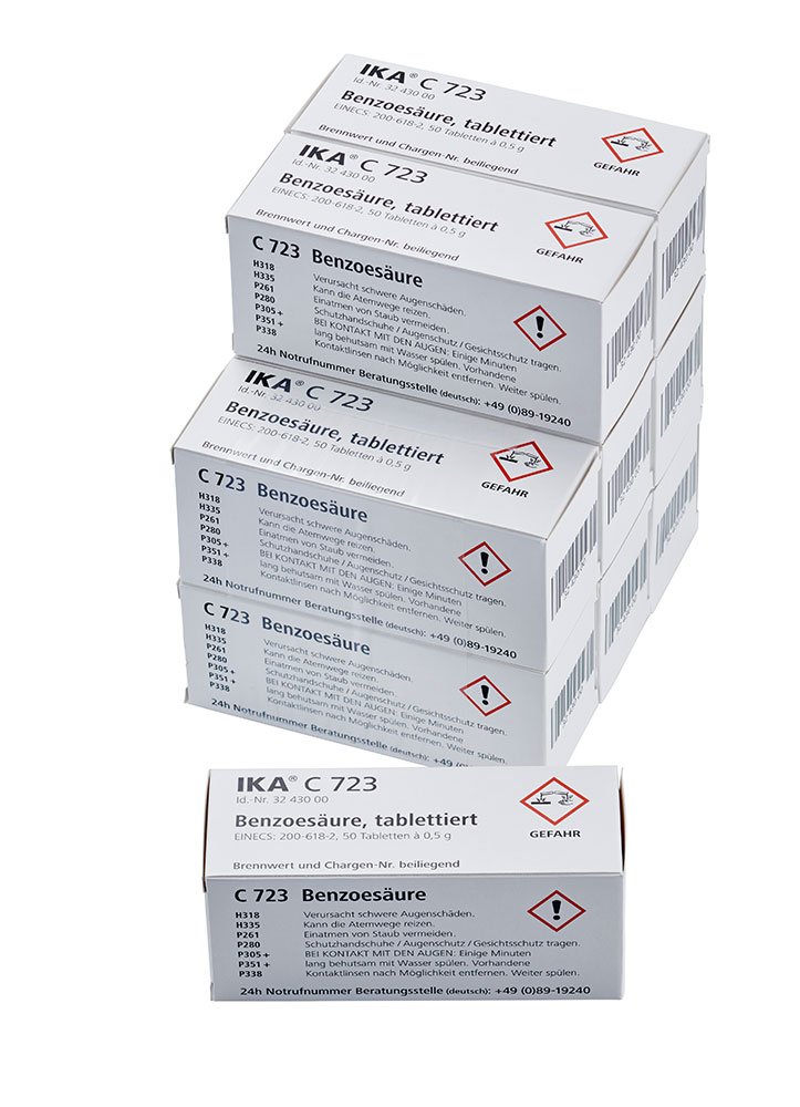 IKA Benzoic acid, blister package, 450 stk